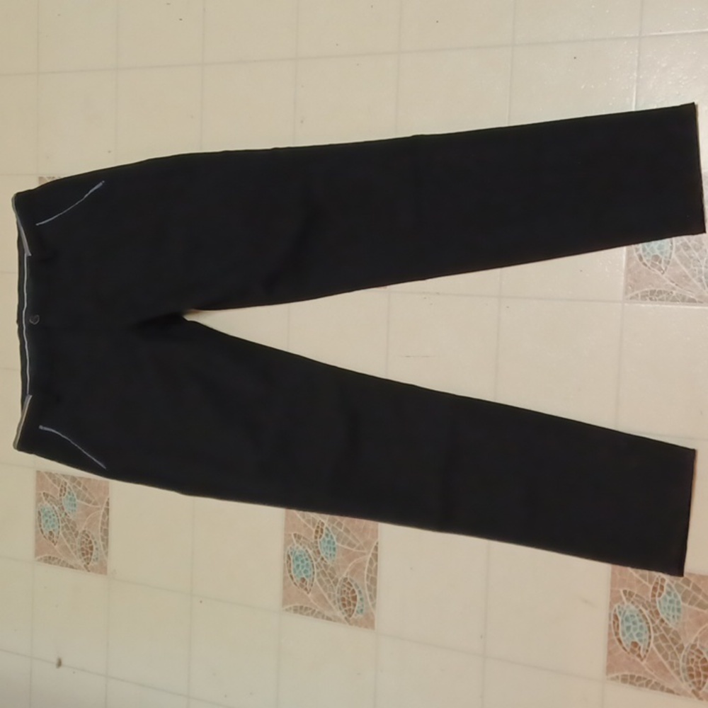 Gently Used Once Plaid & Plain Skinny Fit Navy Blue Pants